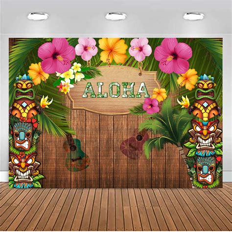 Buy Sensfun 7x5ft Aloha Luau Party Backdrop For Summer Tropical