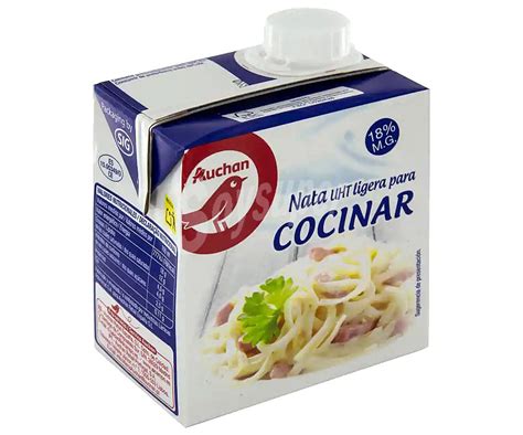 Ideas de postres y merienda para los niños y toda la familia. Producto Alcampo Nata líquida (18% materia grasa) para ...