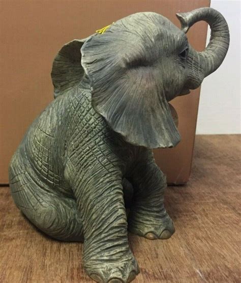 Out Of Africa Sitting Baby Elephant Ornament Figurine Lp10183 By