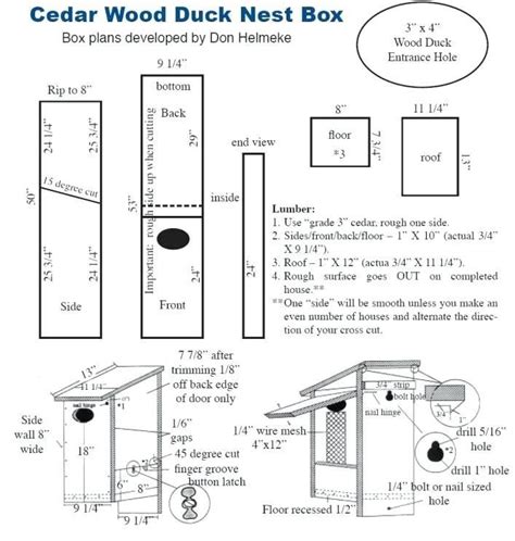 Using sturdy wood can keep the duck house safe from stormy winds and harsh weather. 9 Wood Duck Box Plans#box #duck #plans #wood in 2020 ...