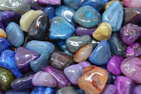 Assorted Large Dyed Bright Tumbled Agate Gemstones Choose 4 Etsy