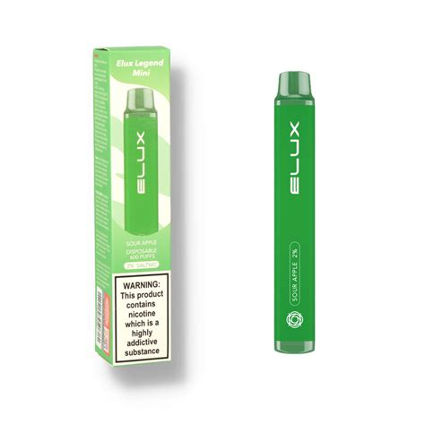 Elux Legend Mini 600 Disposable Electronic Cigarette Sour Apple