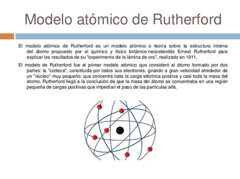 Que Explica El Modelo Atomico De Rutherford Noticias Modelo