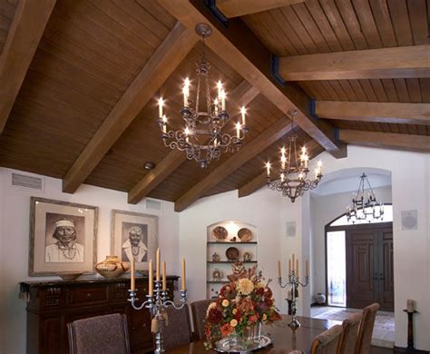 And how about tray ceilings? Faux Wood Beams from Decorative Ceiling Tiles