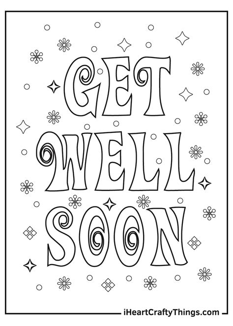 Printable Get Well Cards To Color - Printable Form, Templates and Letter