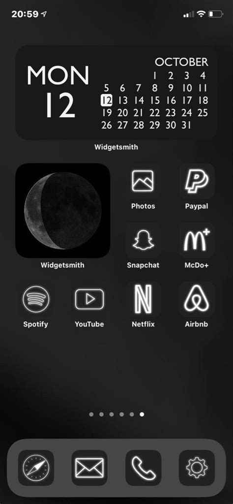 Black And White Neon Aesthetic App Icons Customize Your Ios 14 Home