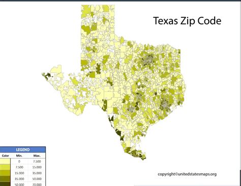 Texas Zip Code Map Map Of Texas With Zip Codes