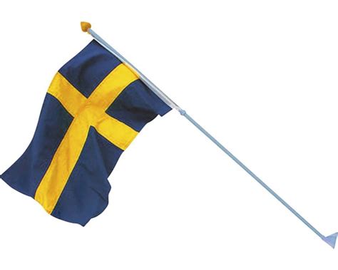 The flag of sweden (swedish: Fasadset Sverige Flagga 70cm - köp på HORNBACH.se