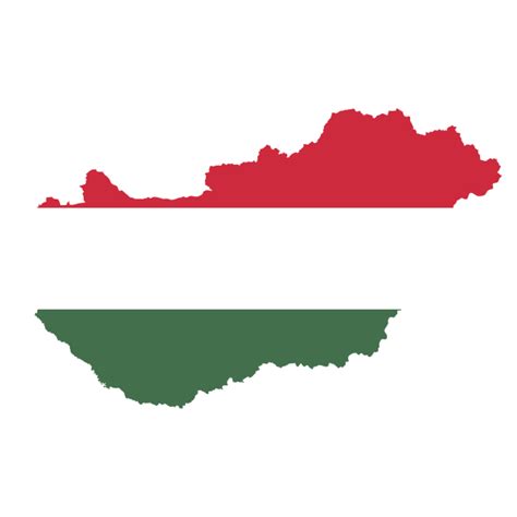 Hungary Map Flag Free Svg