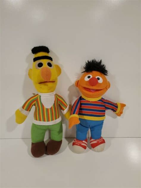 Vtg Bert And Ernie Stuffed Sesame Street Playskool Hasbro Plush My