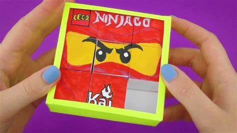 Lego Ninjago Paper Game Transformer Diy Barley Break Tutorial Youtube