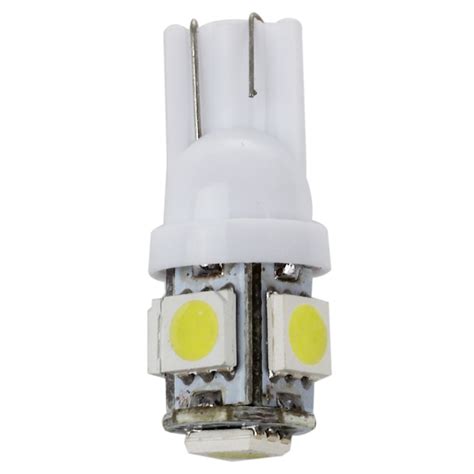 D2e9 2x White W5w 5 Smd Led Car Side Wedge Light Lamp Bulb Dc 12v D2e9