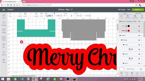 Inkscape and Design Space Gift Box Tutorial - YouTube | Space gift
