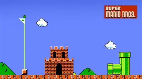 Super Mario Bros Level Ending Virtual Backgrounds