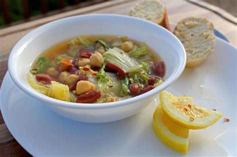 Napa Cabbage And Bean Soup A Meatless Monday Recipe