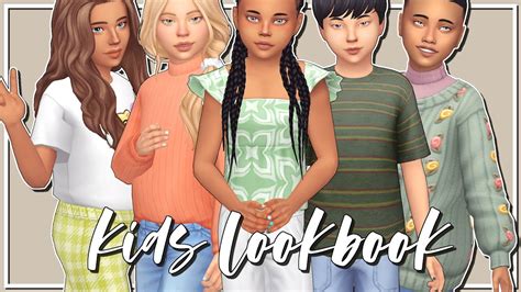 The Sims 4 Kids Lookbook 🐻 Cc Links Youtube