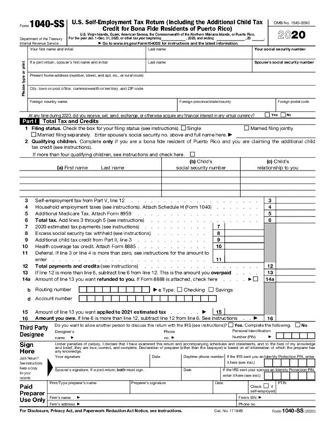 Irs 1040 Fillable Form Printable Forms Free Online