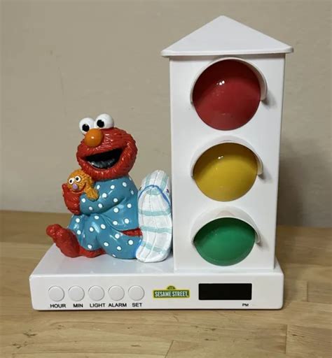 Sesame Street Elmos Bedtime Its About Time Stoplight Alarm Clock W
