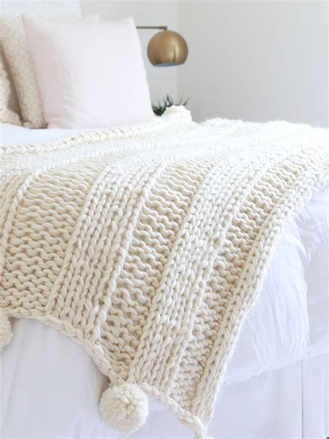 Knitted Afghan Patterns Free Free Chunky Knit Blanket Pattern Knit A