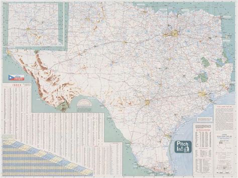 Official Highway Travel Map State Of Texas Side 1 Of 2 The Portal