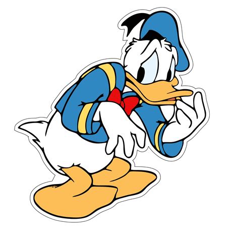 Donald Duck Sticker 2 10cm X 11cm Stickercompleetnl