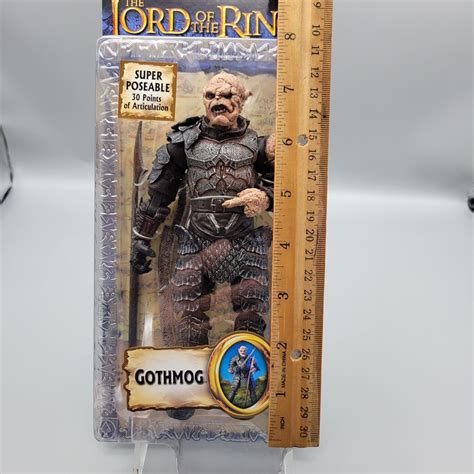 Toybiz Lord Of The Rings Lotr Super Poseable Gothmog Orc Action Figure