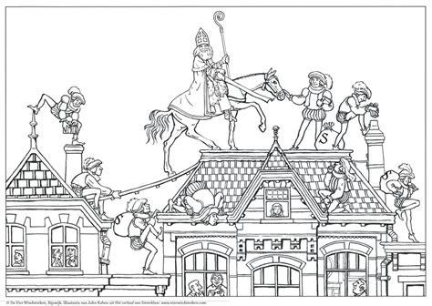 Download en print de sinterklaas tekening gratis. Kleurplaat voor de Sint - Sinterklaascomité Nieuwerbrug