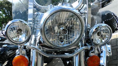 Harley Davidson Front Lights Free Stock Photo Public Domain Pictures