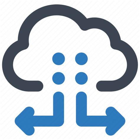 Cloud Data Traffic Sharing Share Computing Transfer Icon