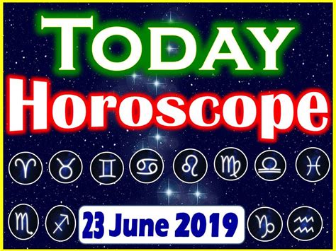 It is a water sign, ruled by the moon, which gives enormous sensitivity and creativity, and incline will domesticity. Horoscope Today - June 23, 2019