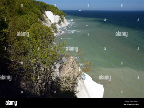 Chalk Cliffs Of Baltic Island Of Rugen Germany Stock Photo Alamy