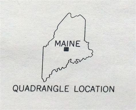 Greenville Maine Vintage Original Usgs Topo Map 1951 15 Minute