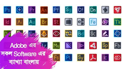 If you often hear adobe app names being thrown around but don't really know what they're for, here's a helpful video by the youtuber humtog that explains all 50+ apps in adobe makes so many software that it can be quite overwhelming for even a professional to understand what each one is used for. All 50+ Adobe Apps Explained in Bangla | Adobe All ...