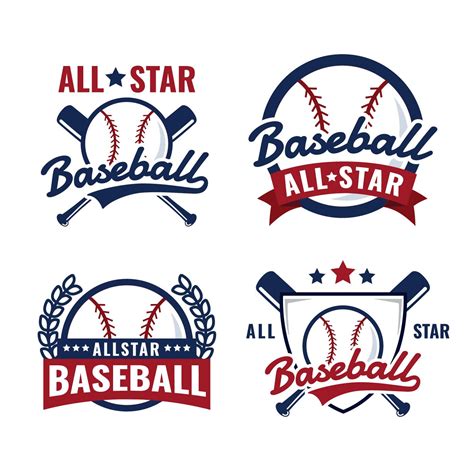 Baseball All Star Badge Logo Badge Logo All Star Baseball Teams Logo