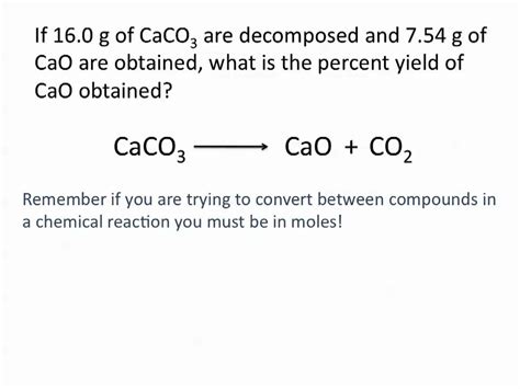 It is calculated to be the experimental yield divided by theoretical. Theoretical, Actual and Percent Yield Problems - Chemistry Tutorial - YouTube