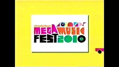 Nickelodeon Mega Music Fest 2010 Sponsor Bumper September 2010 Youtube