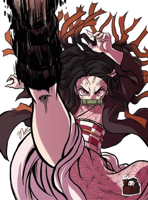 Nezuko Kicking Ya By Lord Guyis Rkimetsunoyaiba