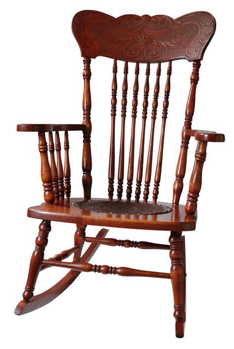 Antique High Back Rocking Chair Wood Rocking Rolling Chair Antique