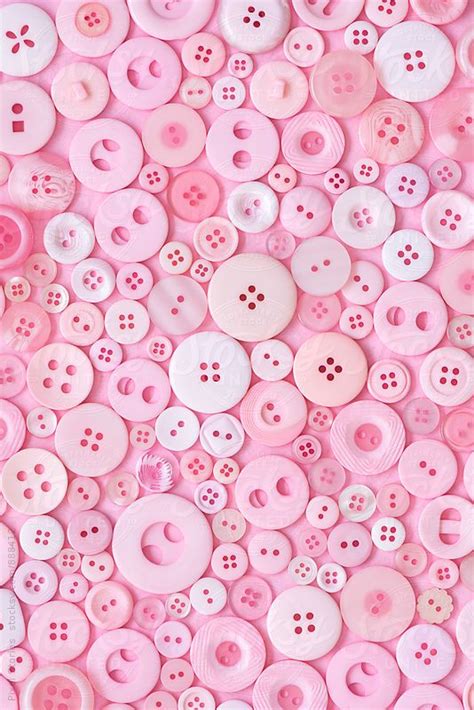 Pink Buttons By Pixel Stories Stocksy United Pink Wallpaper Pink