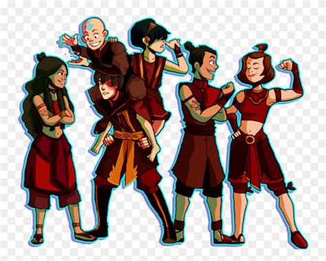 The Gaang Updated Sticker By Kagatermie Avatar Airbender Avatar