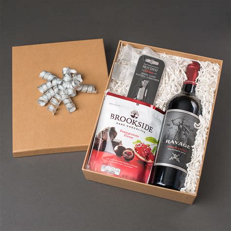 Wine And Chocolate Box Set In Denver Co Sophisticated Blooms