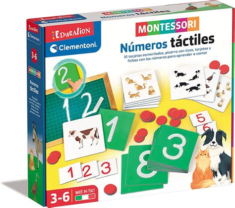 Education Clementoni 55451 Montessori Chiffres Tactiles Jeu éducatif