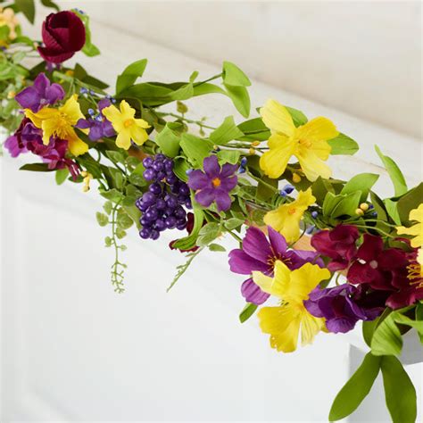 Spring Artificial Wildflower Garland Garlands Floral Supplies