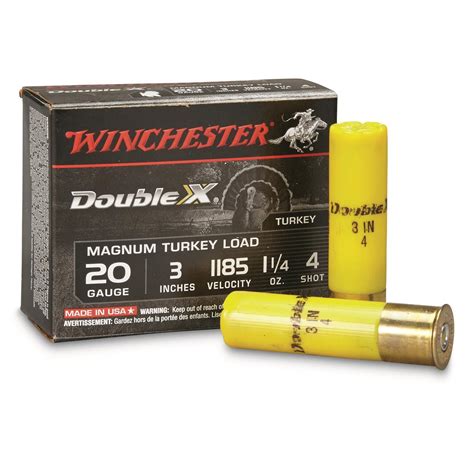 Winchester 20 Gauge 3 1 14 Oz Supreme Double X Magnum Copper