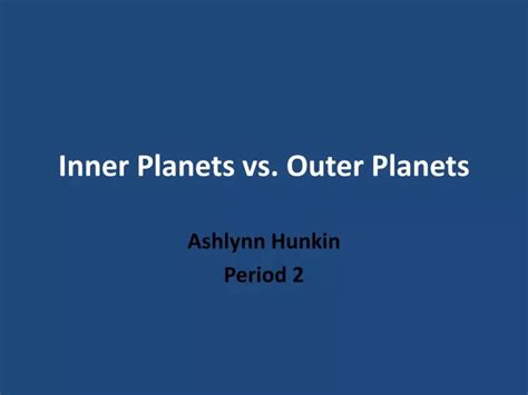 Ppt Inner Planets Vs Outer Planets Powerpoint Presentation Free