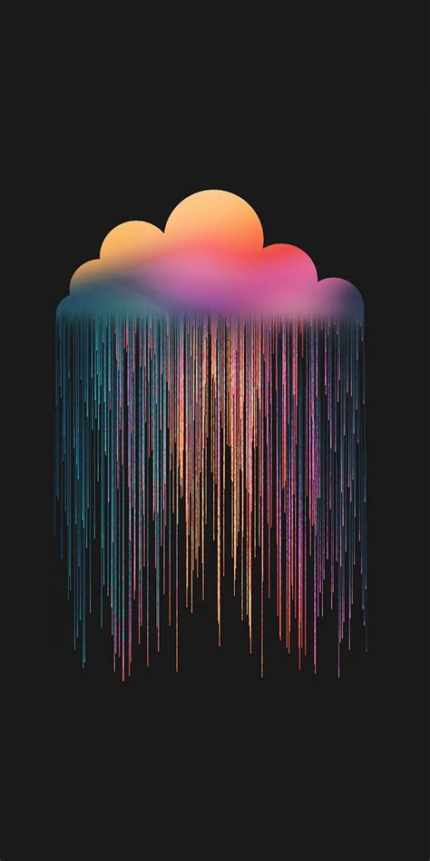 Attractive beautiful rain wallpaper iphone. #beautiful #wallpaper #rainbow #rain #coloful #black # ...