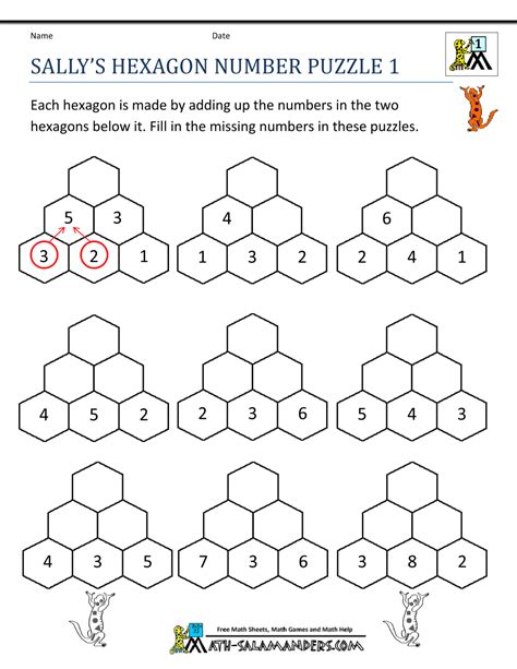 Free Math Puzzles To Print Maths For Kids