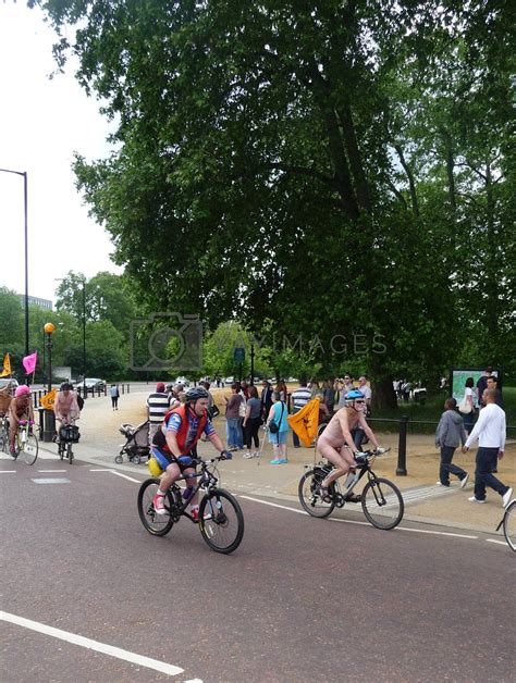 World Naked Bike Ride At Londons Hyde Park Corner Th June By Harveysart Vectors