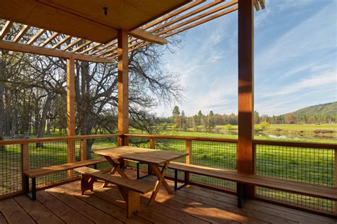 The fall river municipal building is located at 641 s. Fall River Ranch - Rustic - Verandah - San Francisco - by ...