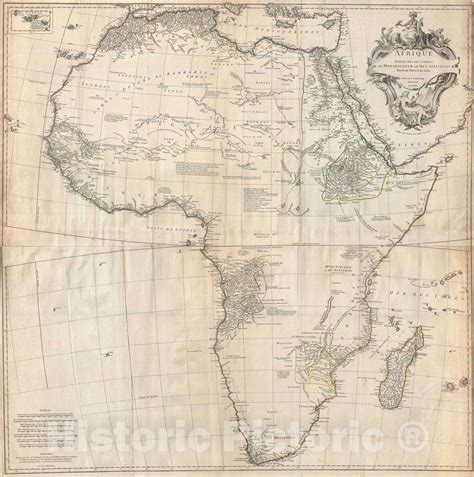 Africa One Of The Most Important 18th Cntry Maps Of Africa Anville